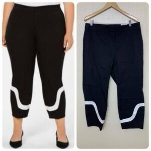 Alfani Black and White Cropped Pants